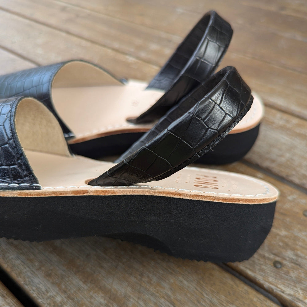 Wedge Wide - Coco BLACK