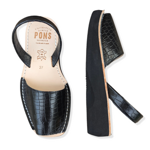 Wedge Wide - Coco BLACK